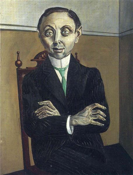 Portrait of Paul F. Schmidt, 1921 - 奥托·迪克斯
