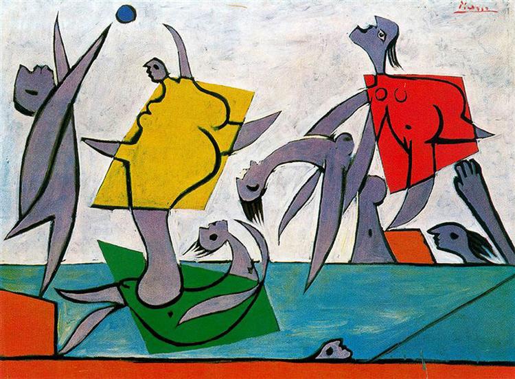 Beach game and rescue, 1932 - Pablo Picasso