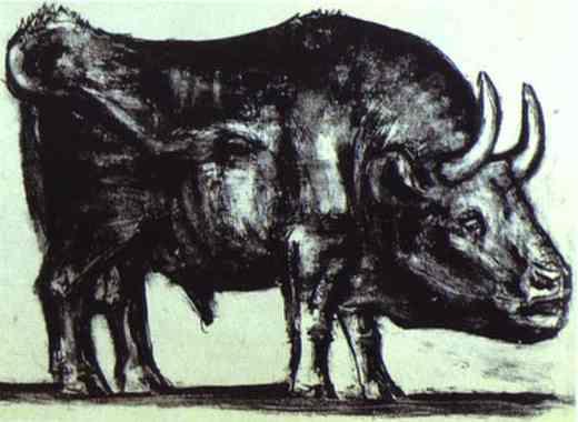 Bull (plate II), 1945 - 畢卡索
