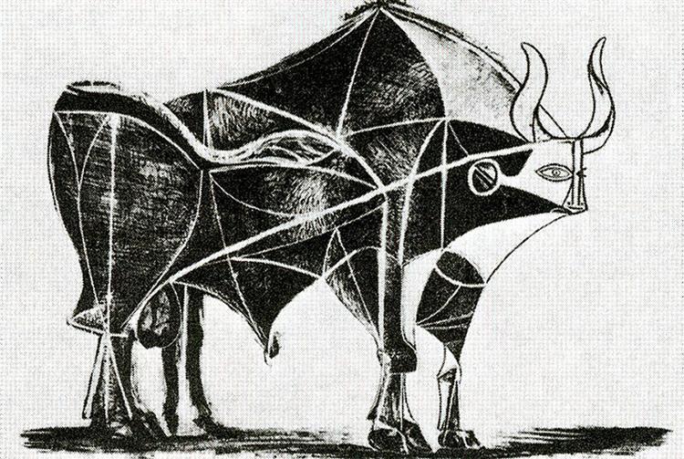 Bull (plate V), 1945 - Pablo Picasso