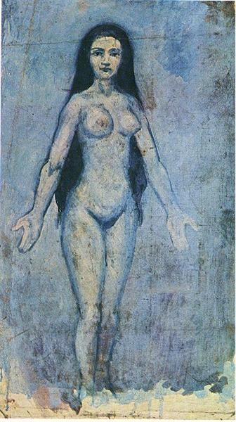 Naked woman with dripping hair, 1902 - Pablo Picasso