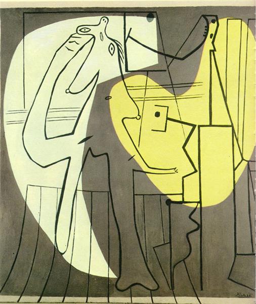 Художник і модель, 1927 - Пабло Пікассо