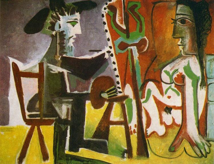 Художник і модель, 1963 - Пабло Пікассо