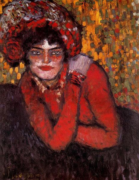 П'єретта з рукою на плечі, 1901 - Пабло Пікассо