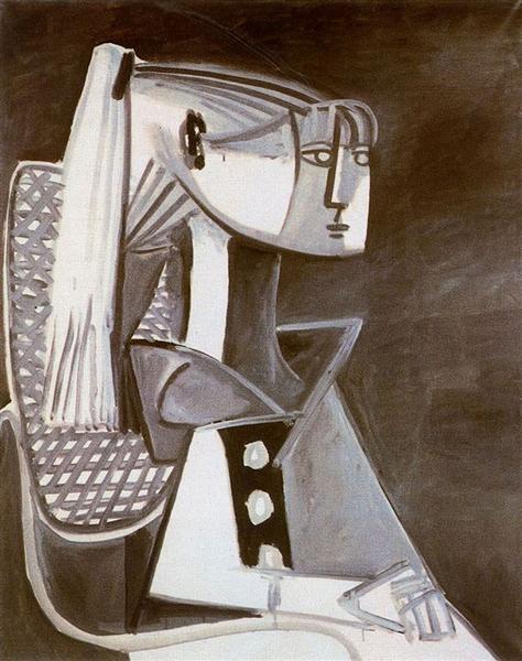 Портрет Сільветт Девід, c.1954 - Пабло Пікассо