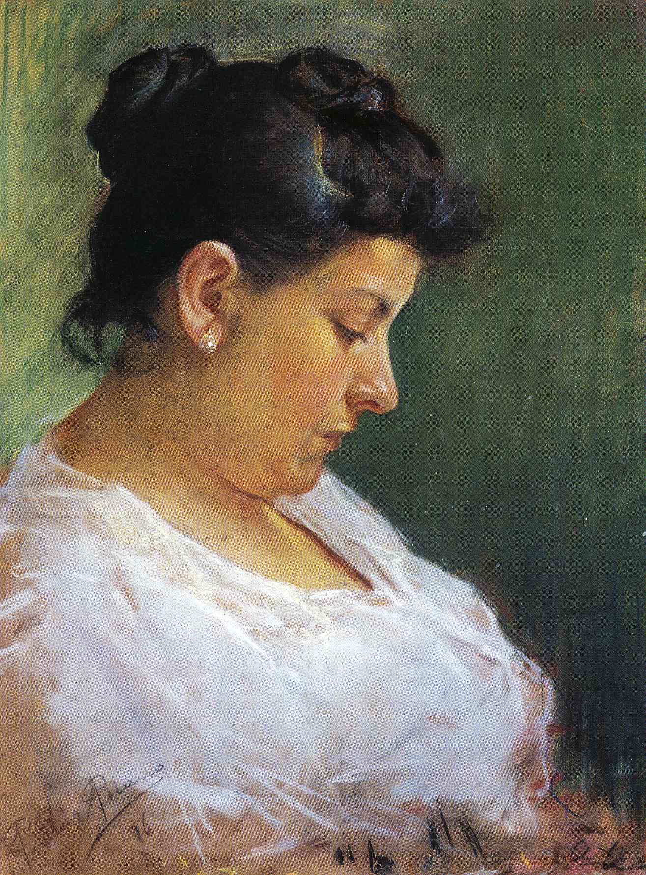 Portrait of the Artist's Mother, 1896 - Pablo Picasso - WikiArt.org