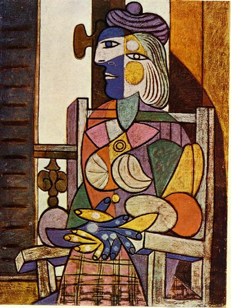Seated Portrait of Marie-Therese Walter, 1937 - Pablo Picasso