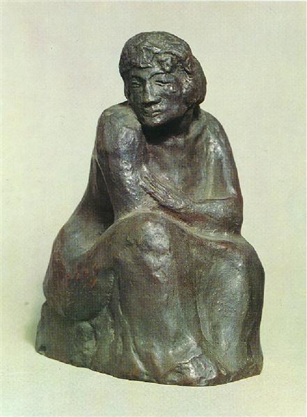 Seated woman, 1902 - Пабло Пикассо