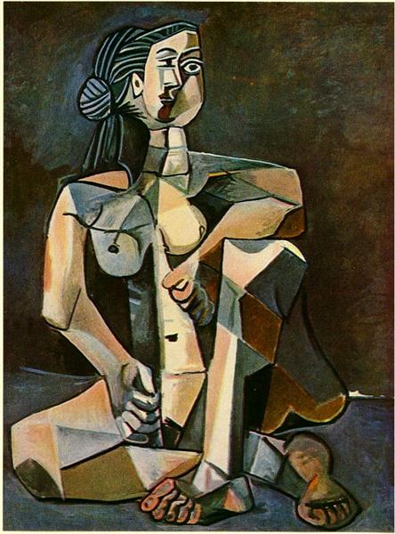 Сидяча жінка, 1953 - Пабло Пікассо
