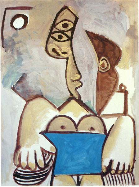 Seated woman, 1971 - Пабло Пикассо