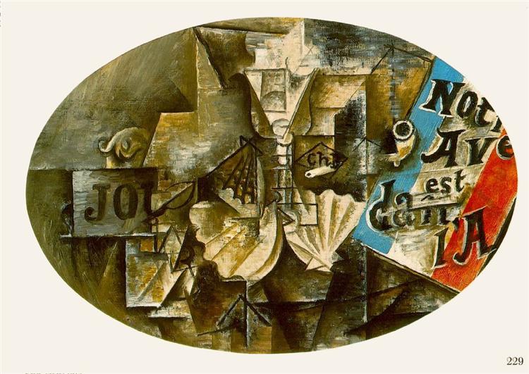 The shell Saint Jacques (Our future is in the air), 1912 - Pablo Picasso