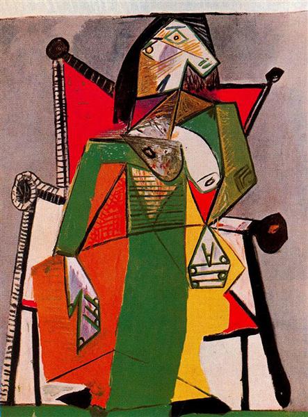 Woman sitting in an armchair, 1941 - Pablo Picasso