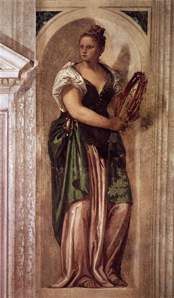Muse with Tambourine, 1560 - 1561 - Paolo Veronese