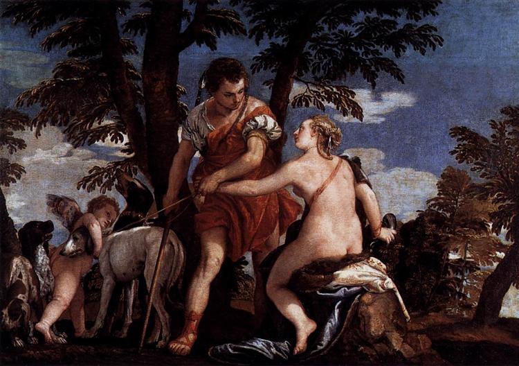 Venus and Adonis, c.1562 - Паоло Веронезе