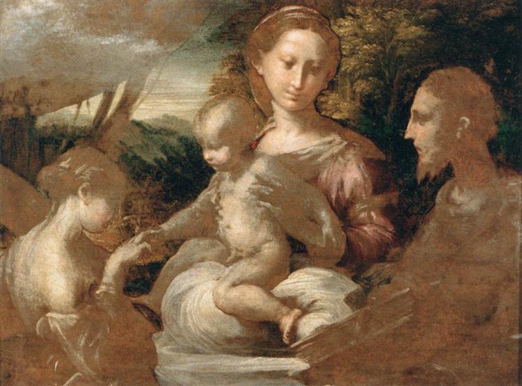 Le Mariage mystique de sainte Catherine, 1527 - Parmigianino