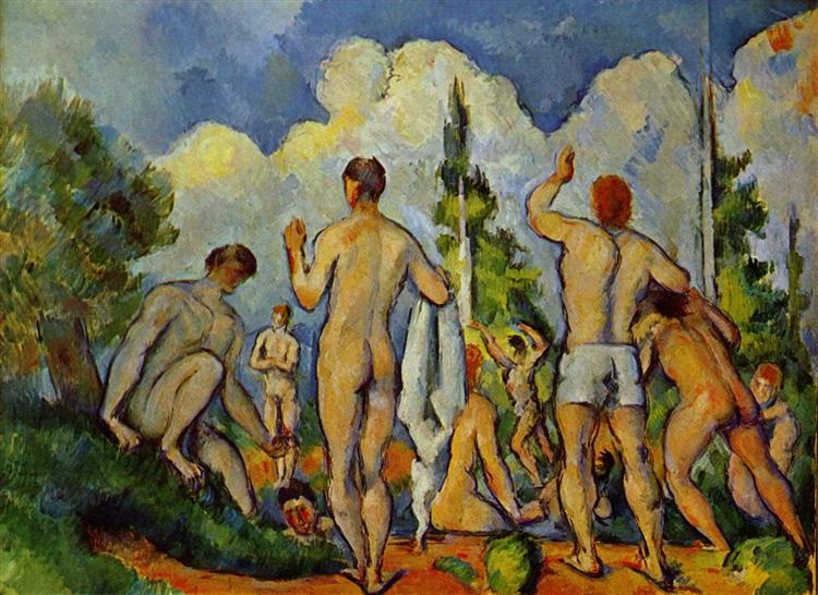 Bathers, c.1894 - Paul Cézanne