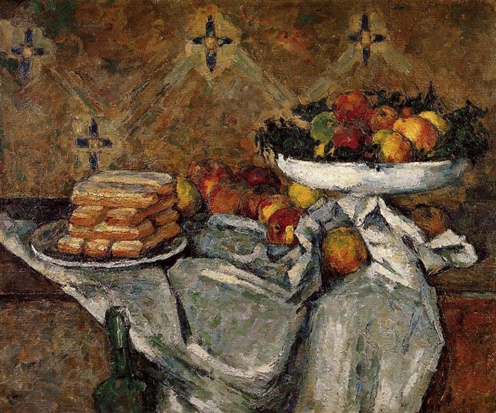 Compotier and Plate of Biscuits, 1877 - Paul Cézanne