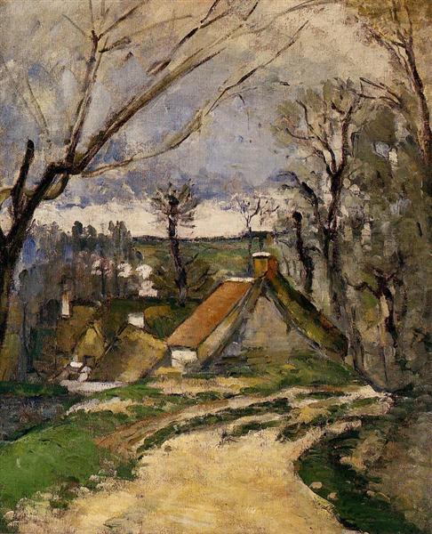 Cottages of Auvers, c.1873 - Paul Cezanne