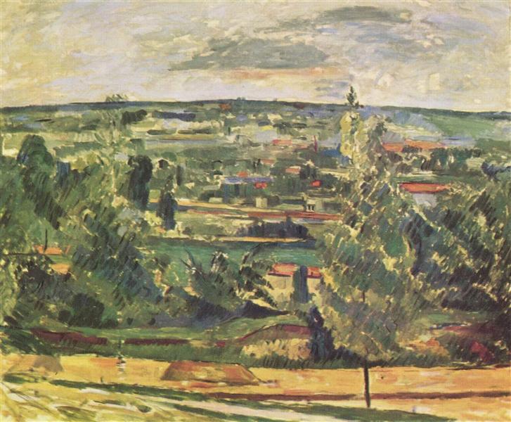 Landscape of the Jas de Bouffan, 1885 - Поль Сезанн