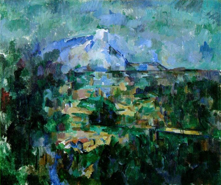 Montagne Sainte-Victoire from Lauves, c.1905 - 塞尚