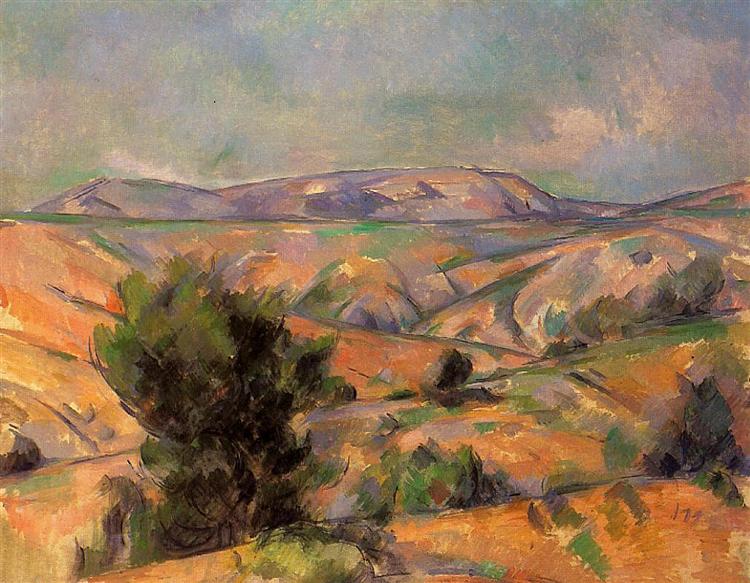Mount Sainte-Victoire Seen from Gardanne, 1886 - Paul Cezanne