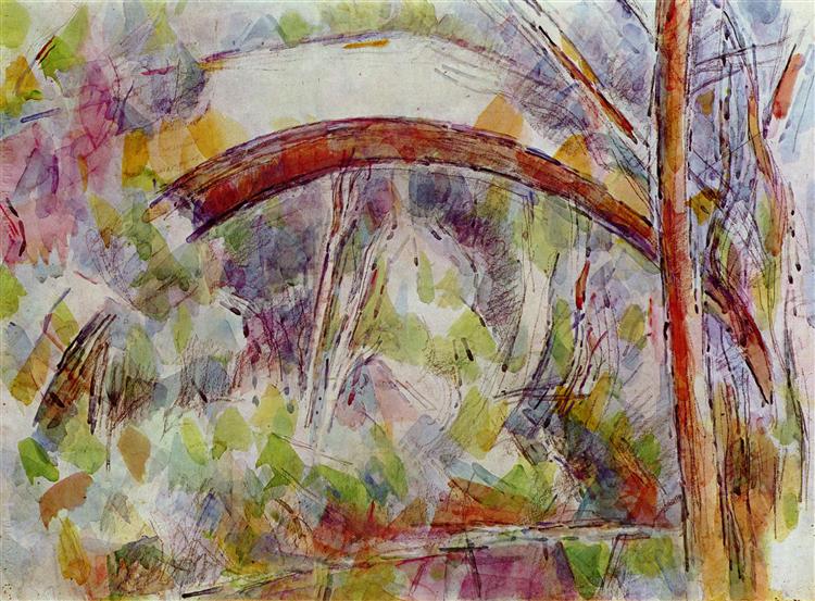 River at the bridge of the three sources, 1906 - Paul Cézanne