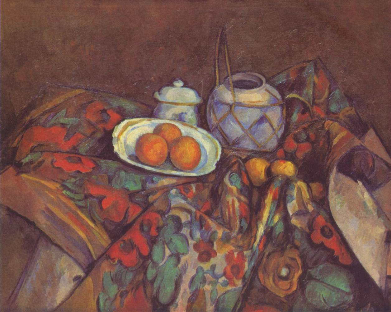 Still Life with Oranges - Paul Cezanne - WikiArt.org - encyclopedia of ...