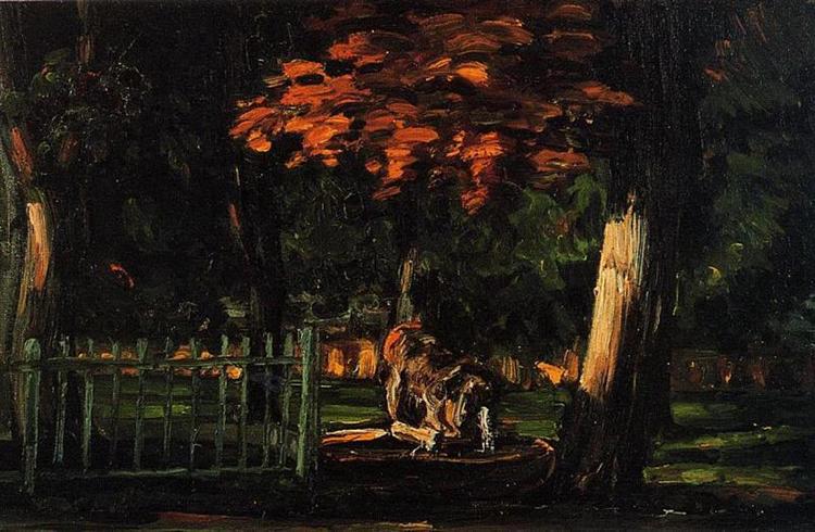 The Lion and the Basin at Jas de Bouffan, 1866 - Paul Cezanne