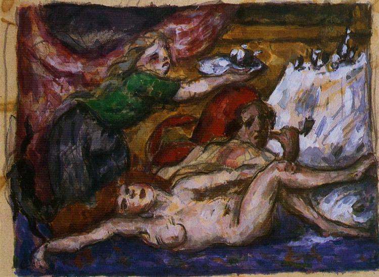 The Rum Punch, 1867 - Paul Cezanne