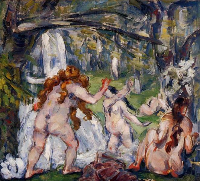 Three Bathers, 1875 - Paul Cezanne