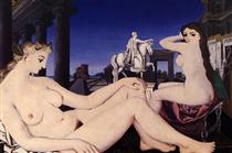 A naked statue - Paul Delvaux
