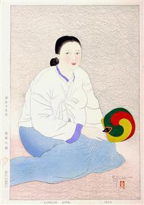 A Corean Girl - Paul Jacoulet