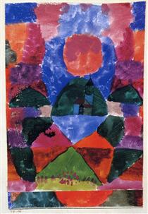 A pressure of Tegernsee - Paul Klee