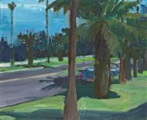 Landscape with Trees, Santa Monica - Paul Wonner