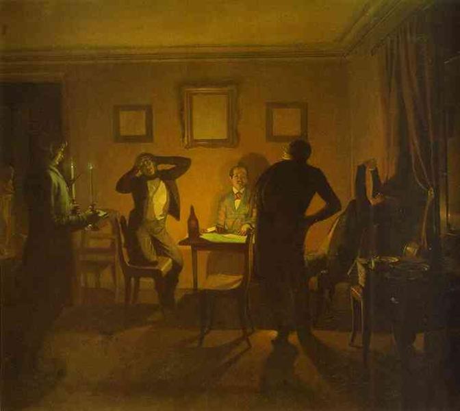 Gamblers, 1852 - Павел Федотов