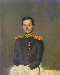 Portrait of Second Captain Vannovsky - Pavel Fedotov