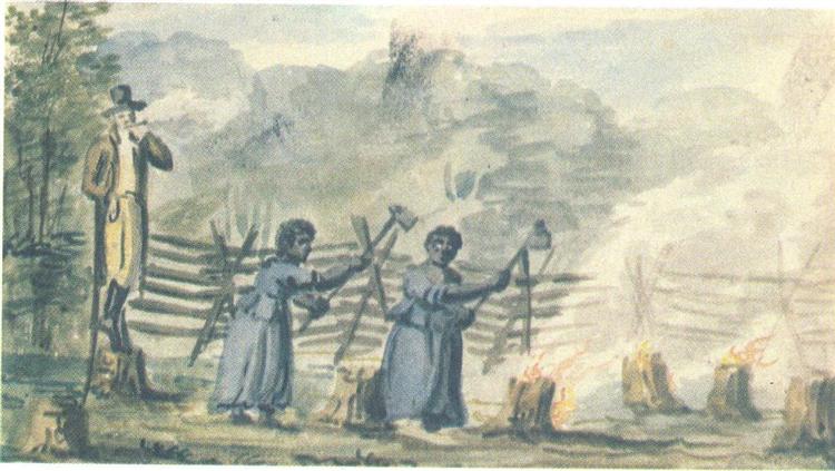 At the plantation, c.1812 - Павло Свіньїн
