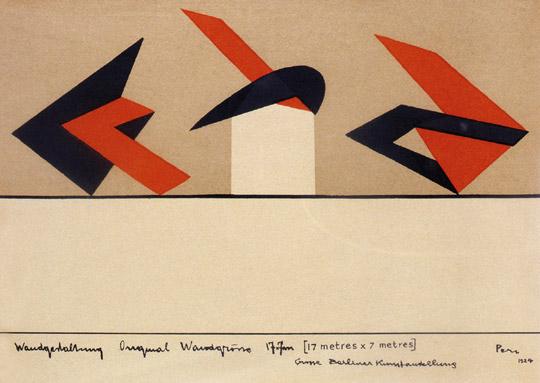 Plan for the Berliner Art Exhibition, 1924 - Peter Laszlo Peri
