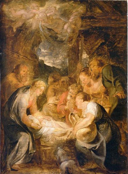Adoration of the Shepherds, 1615 - 1616 - Пітер Пауль Рубенс