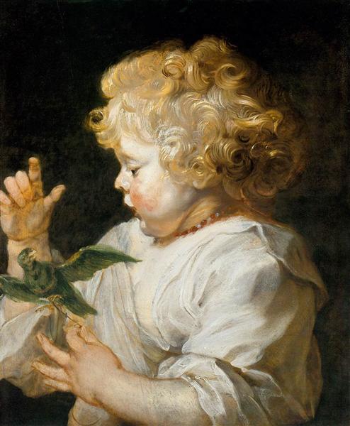 Das Kind mit dem Vogel, c.1616 - Peter Paul Rubens