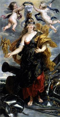 22. Marie de Medici as Bellona - Peter Paul Rubens