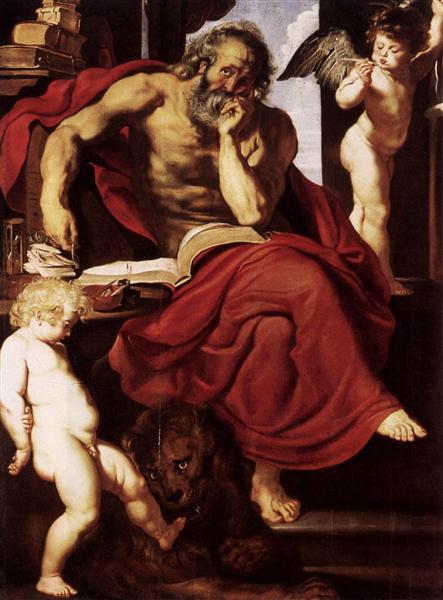 St. Jerome in His Hermitage, 1608 - 1609 - Peter Paul Rubens