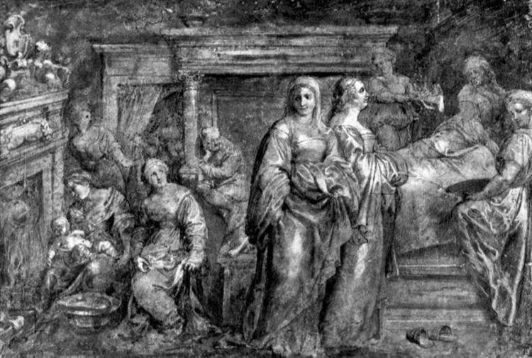 The Nativity of the Virgin Mary - Pierre Paul Rubens