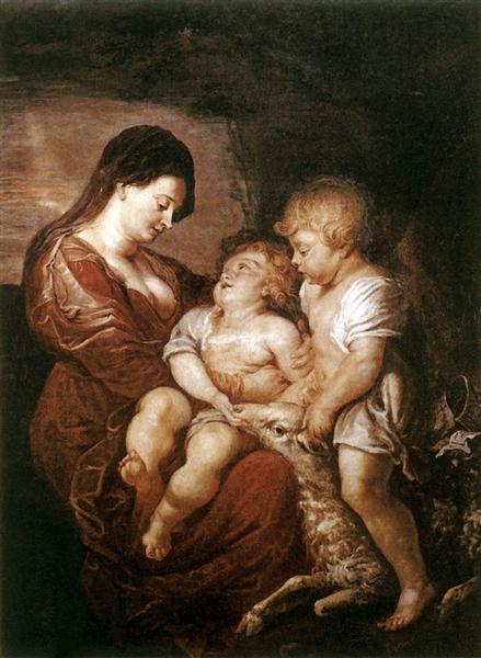 Virgin and Child with the Infant St. John - Пітер Пауль Рубенс