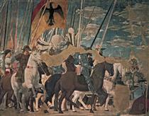 Constantine's Victory over Maxentius (detail) - Piero della Francesca