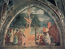 Воздвижение Святого Креста: Ираклий входит Иерусалим с Крестом - Пьеро делла Франческа