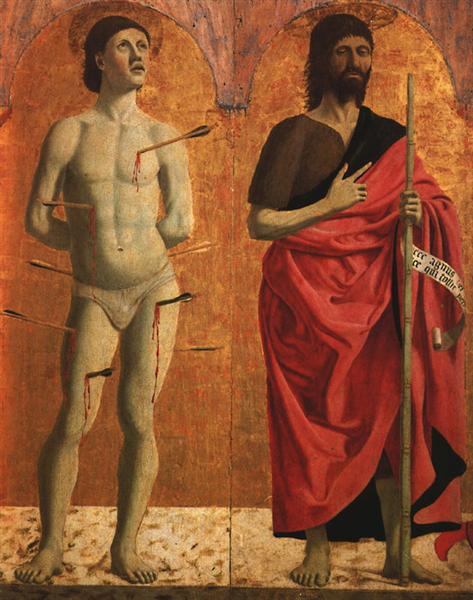 St. Sebastian and John the Baptist, 1445 - 1462 - Piero della Francesca