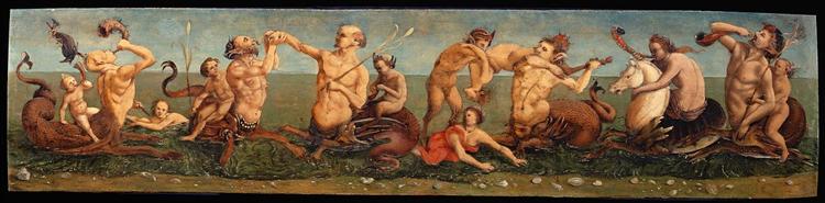 Tritons and Nereids, 1500 - Пьеро ди Козимо