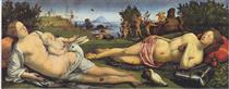 Vénus, Mars et Amour - Piero di Cosimo