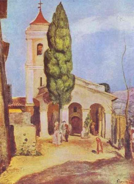 A Church at Cagnes - П'єр-Оґюст Ренуар